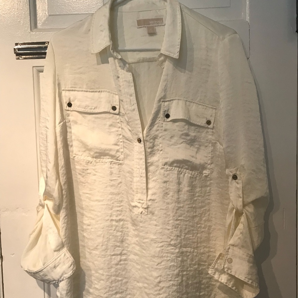 Michael Kors blouse cream blouse M